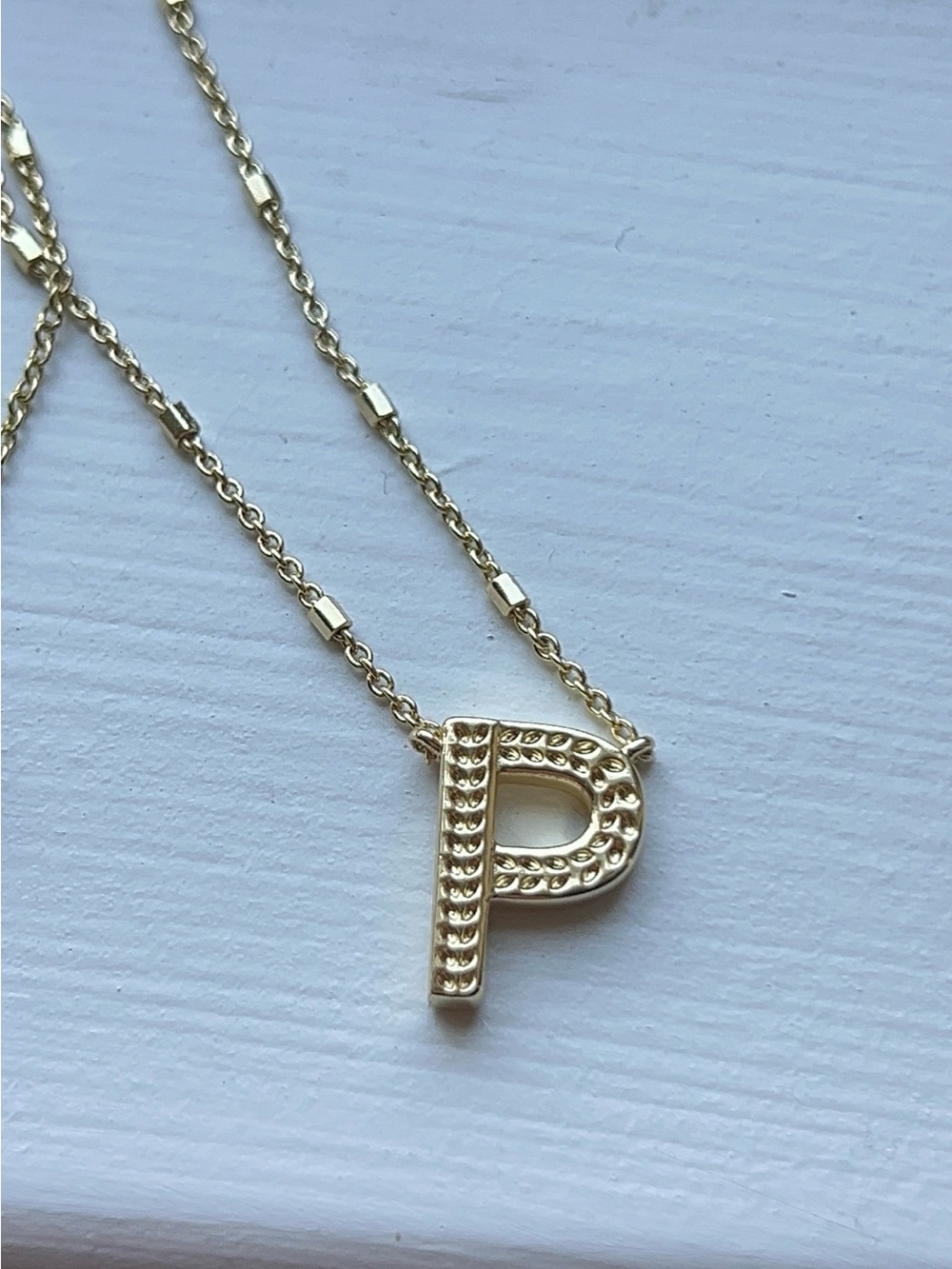 Kendra Scott Gold Letter P Pendant Necklace - Women Jewelry